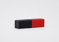 De vierkante Buis van de het Aluminiummagneet van Lippenpommadebuizen Geribbelde met Zwarte en Rode Kleur